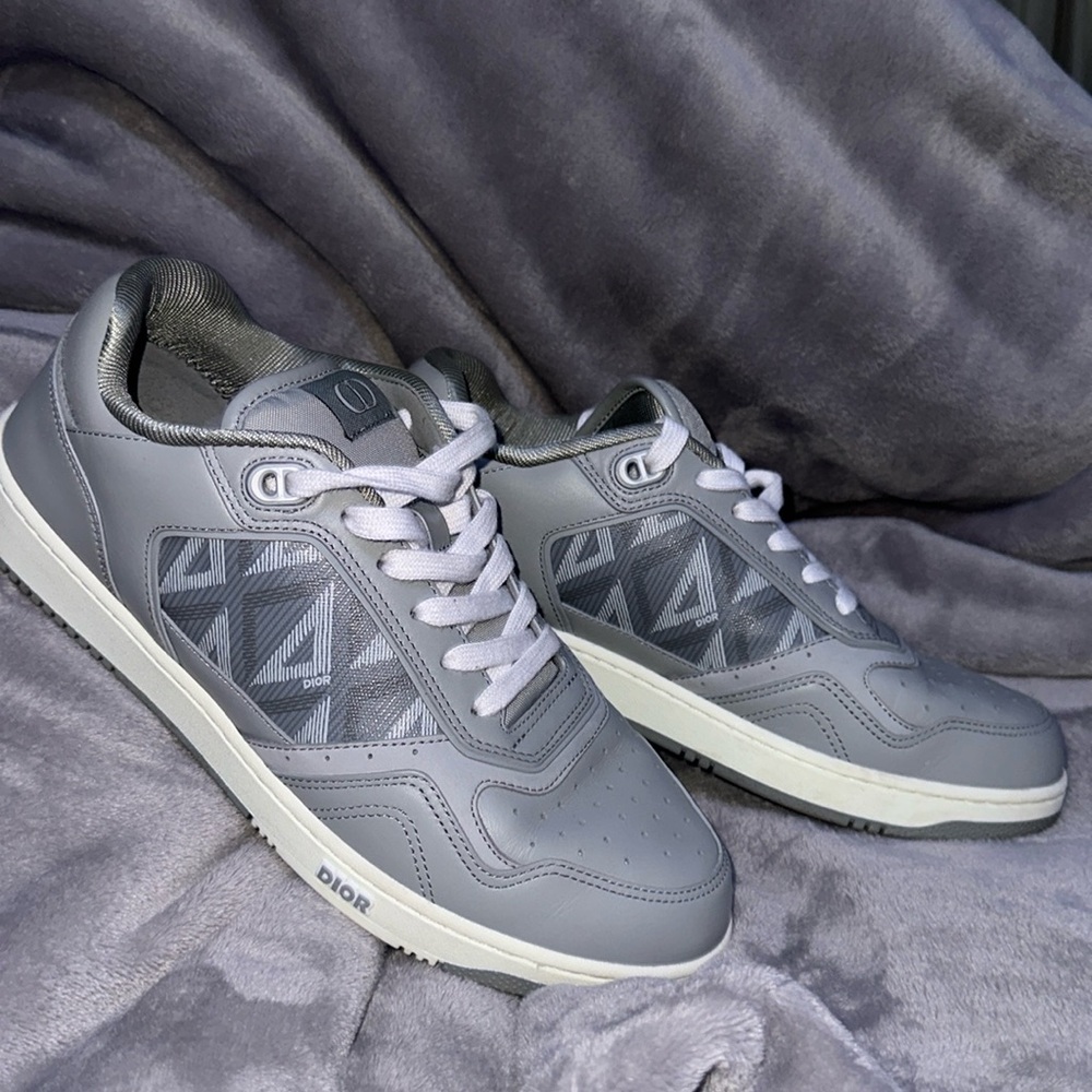 Dior Grey Men low top sneakers
